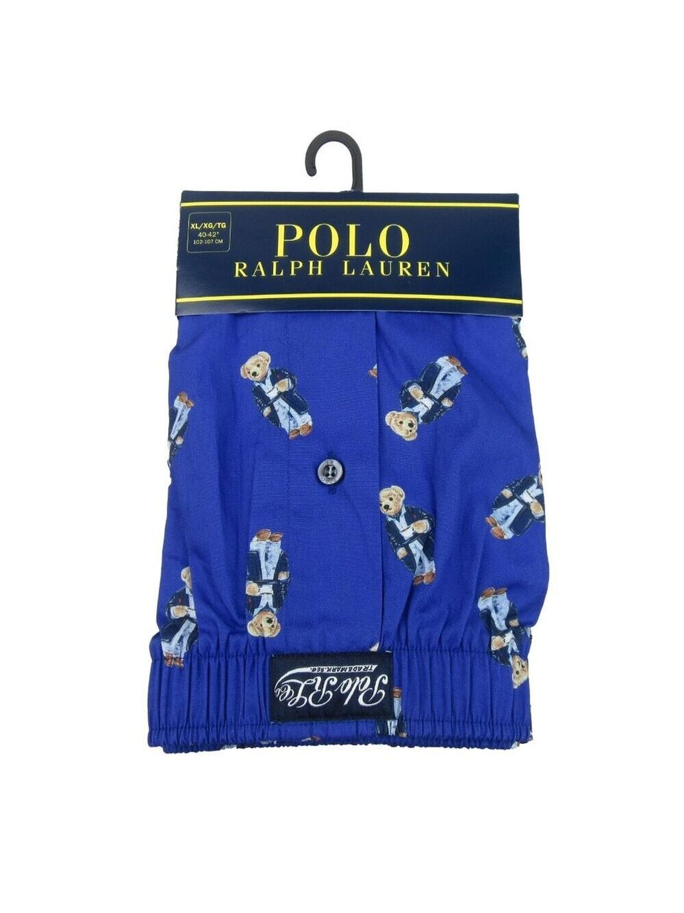 Polo Ralph Lauren Bear Boxer Shorts Men's Size XL Royal Blue NEW